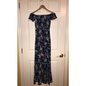Band Of Gypsies Floral Print Maxi Dress